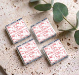 Red Safari Toile Baptism Personalised Mini Chocolates