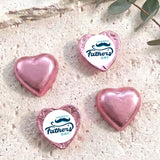 Moustache Fathers Day Personalised Foil Covered Chocolate Hearts