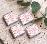 Red Safari Toile Confirmation Personalised Mini Chocolates