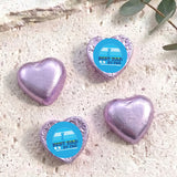 Best Dad By Par Golf Fathers Day Personalised Foil Covered Chocolate Hearts