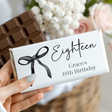 Black Bow 18th Birthday Chocolate Bar