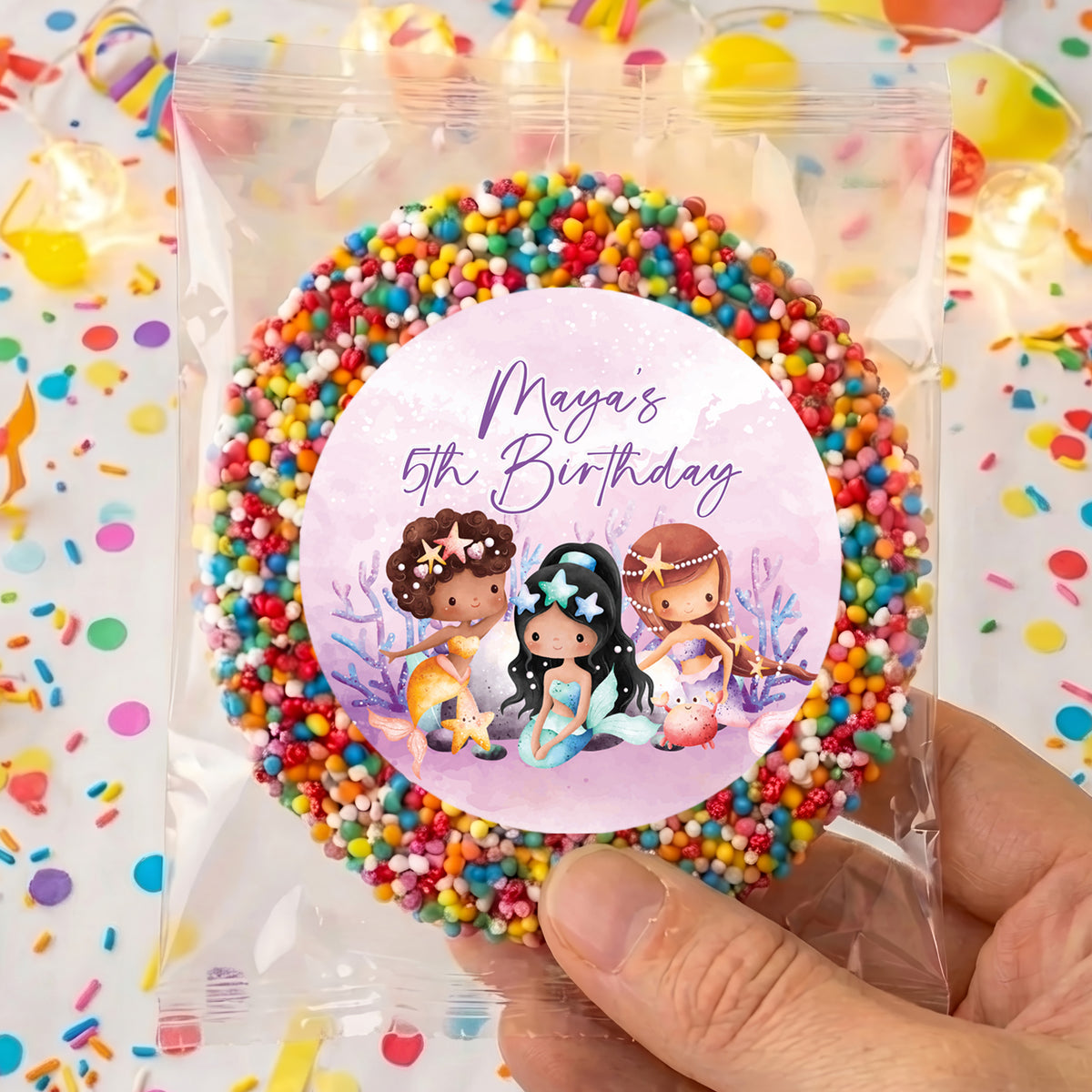 Mermaids Birthday Personalised Giant Freckles