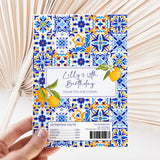 Amalfi Lemons 18th Birthday DIY Printed Chocolate Wrappers