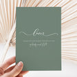 Sage Wedding Love DIY Printed Chocolate Wrappers