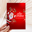 Waving Santa DIY Printed Chocolate Wrappers