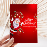 Waving Santa DIY Printed Chocolate Wrappers