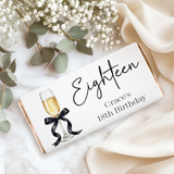 Champagne 18th Birthday Chocolate Bar