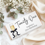 Champagne 21st Birthday Chocolate Bar