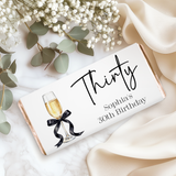 Champagne 30th Birthday Chocolate Bar