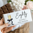 Champagne 80th Birthday Chocolate Bar