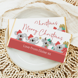 Christmas Koalas Personalised Chocolate Bars