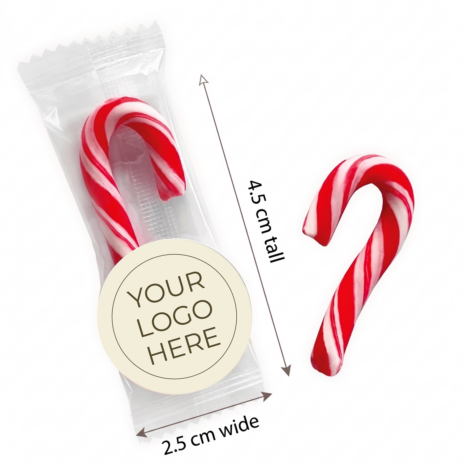 Custom Corporate Mini Candy Canes