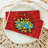 Fathers Day Best Dad Ever Red Comic Chocolate Bar