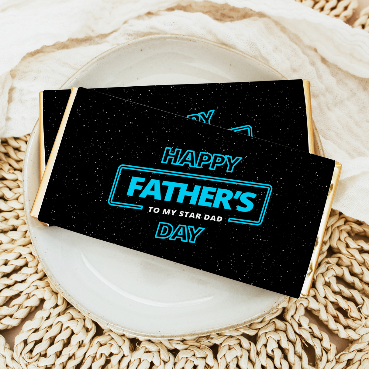 Fathers Day Star Wars Inspired Chocolate Bar