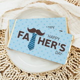 Fathers Day Tie And Moustache Chocolate Bar
