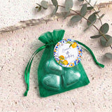 Amalfi Lemons 50th Birthday Personalised Organza Bags with Chocolate Hearts