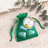 Amalfi Lemons Baby Shower Personalised Organza Bags with Chocolate Hearts