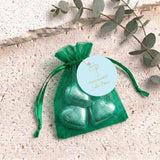 Blue Dove Cross Confimration Personalised Organza Bags with Chocolate Hearts