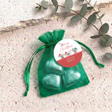 Christmas Koalas Personalised Organza Bags with Chocolate Hearts