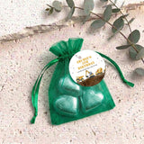 Construction Trucks Personalised Organza Bags with Chocolate Hearts