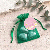 Pink Bumble Bee Baby Shower Personalised Organza Bags with Chocolate Hearts