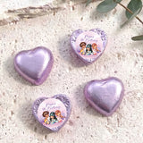 Mermaids Birthday Personalised Foil Covered Chocolate Hearts