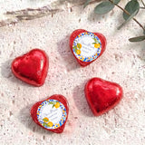 Amalfi Lemons Wedding Personalised Foil Covered Chocolate Hearts