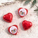 Mermaids Birthday Personalised Foil Covered Chocolate Hearts