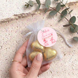 Tini Bit Older Martini Personalised Organza Bags with Chocolate Hearts