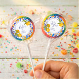 Amalfi Lemons Baby Shower Personalised Lollipops
