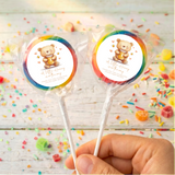 A Little Hunny Baby Shower Personalised Lollipops