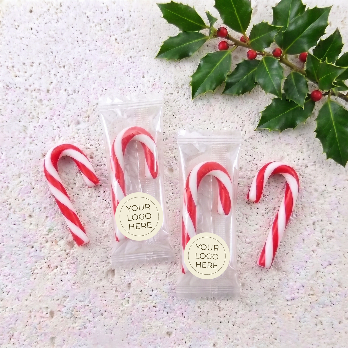 Custom Corporate Mini Candy Canes