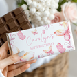 Pink Butterflies Female Birthday Chocolate Bar