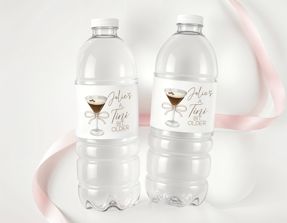 Christmas Koalas Personalised Water Bottle Labels