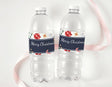 Christmas Florals Personalised Water Bottle Labels
