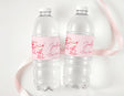 Tini Bit Older Pink Martini Personalised Water Bottle Labels
