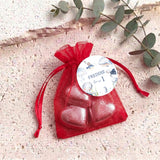 Under The Sea First Birthday Personalised Organza Bags with Chocolate Hearts