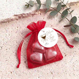 A Tini Bit Older Martin Organza Bags with Chocolate Hearts