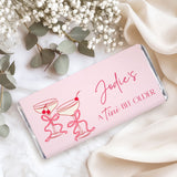Tini Bit Older Pink Martini Personalised Chocolate Bars