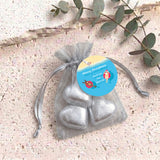 Donut Santa Personalised Organza Bags with Chocolate Hearts