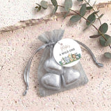 Wild One Personalised Organza Bags with Chocolate Hearts