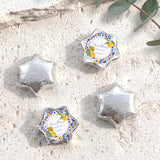 Amalfi Lemons Wedding Personalised Foil Covered Chocolate Stars