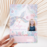 Under The Sea Mermaid Add A Photo DIY Printed Chocolate Wrappers