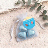 Donut Santa Personalised Organza Bags with Chocolate Hearts