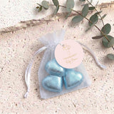 Pink Dove Cross Confirmation Personalised Organza Bags with Chocolate Hearts