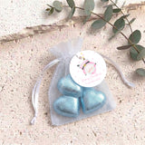 Silly Santa Personalised Organza Bags with Chocolate Hearts