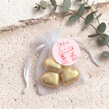Tini Bit Older Martini Personalised Organza Bags with Chocolate Hearts