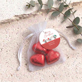 Christmas Koalas Personalised Organza Bags with Chocolate Hearts