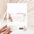 Floral printed chocolate wrapper with Thank you for celebrating Grace's Christening text
