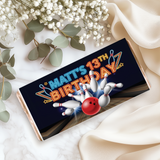 Bowling Party Birthday Personalised Chocolate Bars